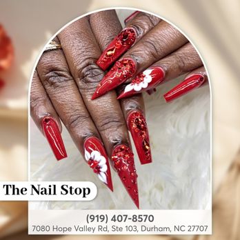 The Nail Stop - Make a striking impression with bold, stunning red nails that capture attention and exude confidence. - Nail Salons Near Me - Durham, North Carolina The Nail Stop - Make a striking impression with bold, stunning red nails that capture attention and exude confidence. - Nail Salons Near Me - Durham, North Carolina