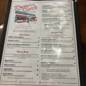 Russian River Brewing - Menu - Pizza Near Me - Santa Rosa, California