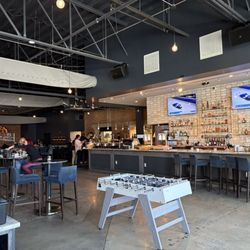 Buffet and dining area