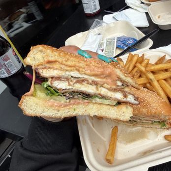 Gambino's Subs - The Motherclucker cut in half - Delis Near Me - San Francisco, California Gambino's Subs - The Motherclucker cut in half - Delis Near Me - San Francisco, California