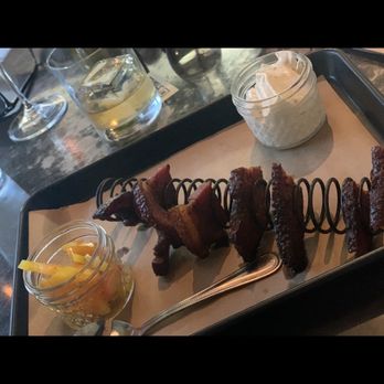 Whiskey Cake Kitchen & Bar - Candied bacon - New American Near Me - Katy, Texas Whiskey Cake Kitchen & Bar - Candied bacon - New American Near Me - Katy, Texas