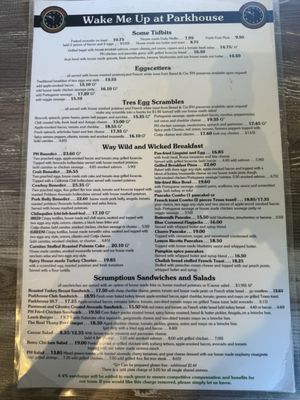 Menu photo 1 Parkhouse Eatery San Diego, CA Menu photo 1 Parkhouse Eatery San Diego, CA