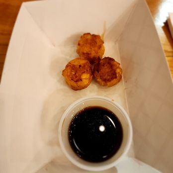 Kuma Ani - The 3 fried Shumai (accidentally ate the other 3 before I took a pic...). - Ramen Near Me - Albany, New York Kuma Ani - The 3 fried Shumai (accidentally ate the other 3 before I took a pic...). - Ramen Near Me - Albany, New York