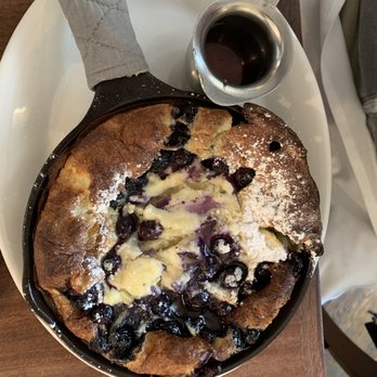 Tilikum Place Cafe - Dutch baby with blueberries - New American Near Me - Seattle, Washington Tilikum Place Cafe - Dutch baby with blueberries - New American Near Me - Seattle, Washington