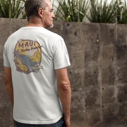 Maui Harley-Davidson - "Bones on the beach, no worries in sight our Maui patchwork tee is a lighthearted take on island life #BonesOnTheBeach #NoWorries #MauiTee