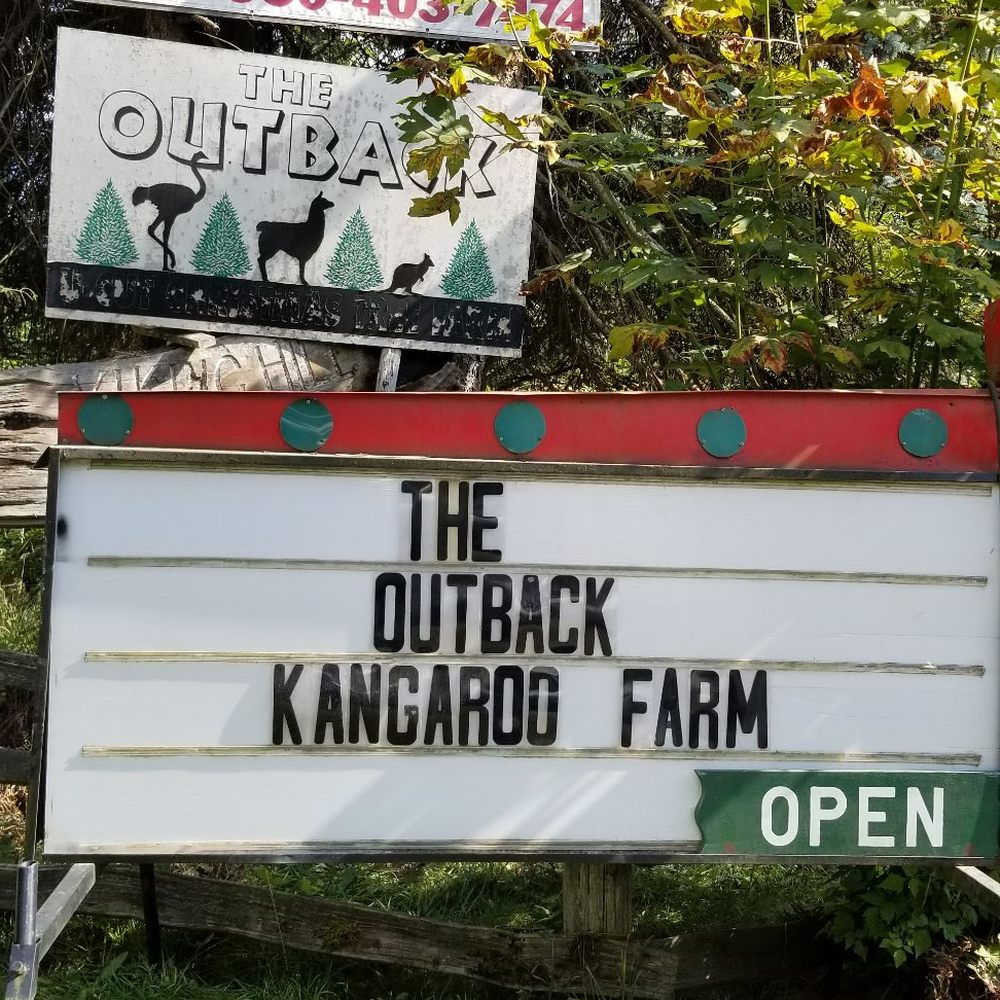 The Outback Kangaroo Farm - Entrance sign - Zoos Near Me - Arlington, Washington The Outback Kangaroo Farm - Entrance sign - Zoos Near Me - Arlington, Washington