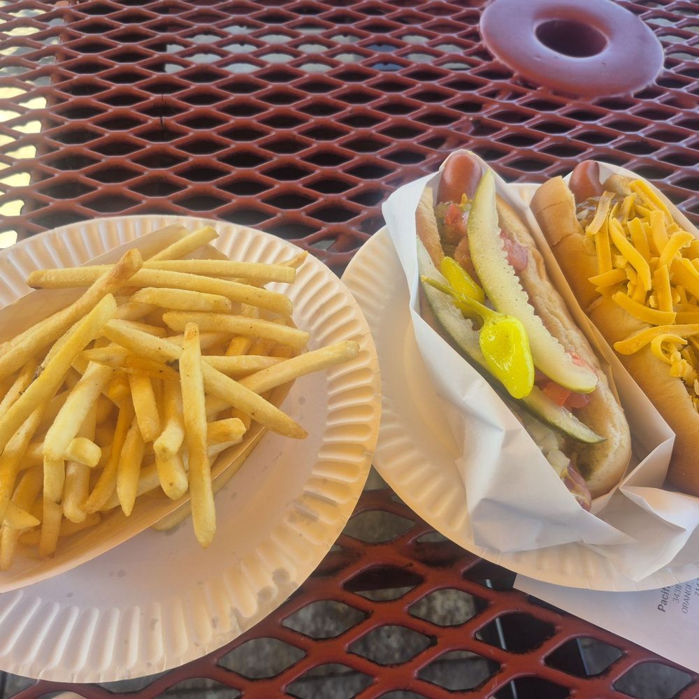 Pacific Coast Hot Dogs - Chili cheese dog, Chicago dog, fries - Hot Dogs Near Me - Orange, California Pacific Coast Hot Dogs - Chili cheese dog, Chicago dog, fries - Hot Dogs Near Me - Orange, California
