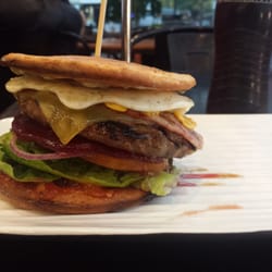 Grill'd - Ascot - Low carb 'bun'. Aka pikelets.