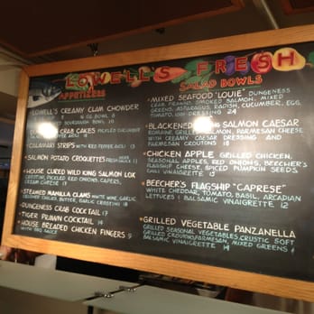 Lowell's Restaurant - Menu 2 of 2 - VN - American Near Me - Seattle, Washington
