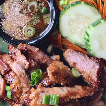 Khao Nom - bbq pork jowl - Desserts Near Me - Elmhurst, New York