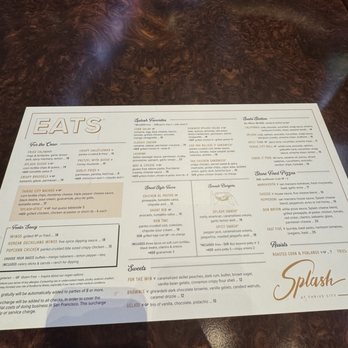Splash - Menu - Sports Bars Near Me - San Francisco, California Splash - Menu - Sports Bars Near Me - San Francisco, California