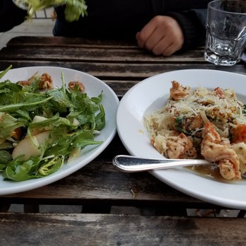 Provini - Provini Salad and shrimp gnocci - Italian Near Me - Brooklyn, New York