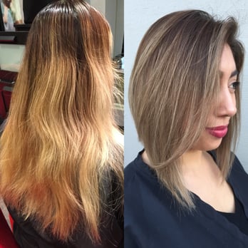 Got Rid Of Her Long Blonde Hair A Line Cut To Give More Volume