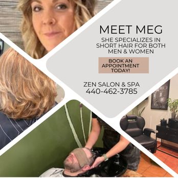 Zen Salon & Spa - Meet Meg our Short Hair Specialist - Hair Salons Near Me - Westlake, Ohio Zen Salon & Spa - Meet Meg our Short Hair Specialist - Hair Salons Near Me - Westlake, Ohio