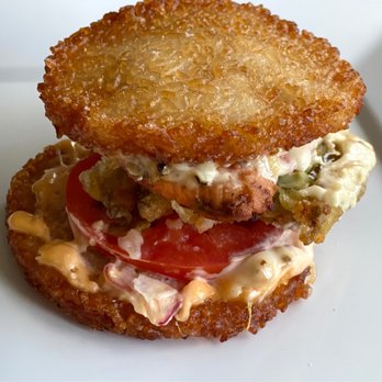 Shiro's - Crispy Rice Burger - Avocado & Shrimp - Sushi Bars Near Me - Seattle, Washington