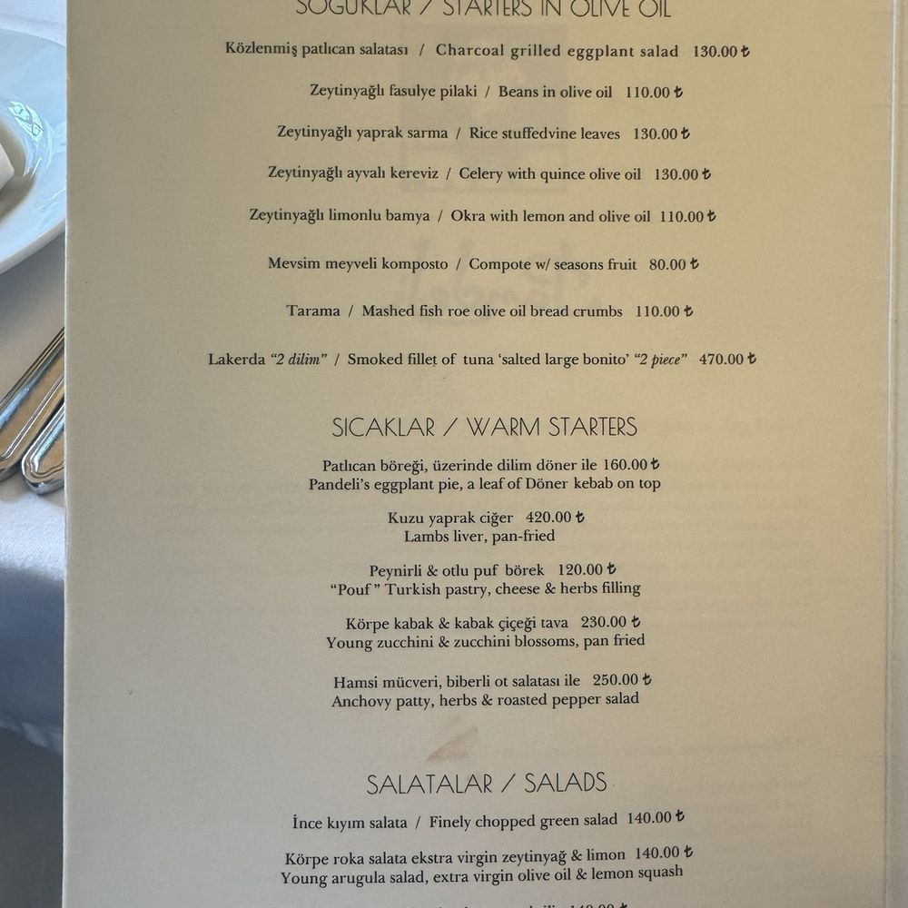 Pandeli - Menu - Turkish Near Me - Istanbul, 34 Pandeli - Menu - Turkish Near Me - Istanbul, 34