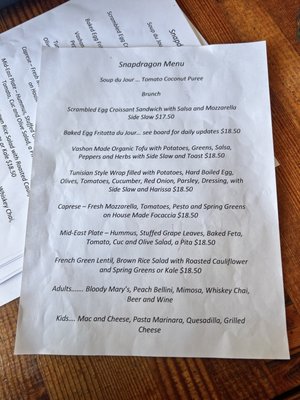 Menu photo 4 Snapdragon Vashon, WA Menu photo 4 Snapdragon Vashon, WA