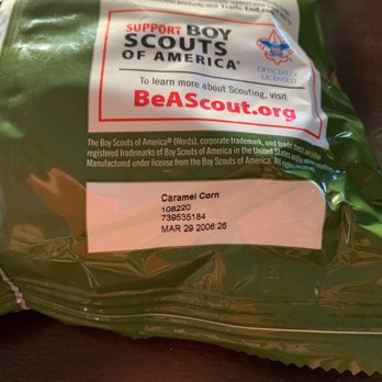 Trail's End Cub Scout Popcorn - Expired bag of caramel popcorn I bout this summer in 2019 YUCK! - Popcorn Shops Near Me Trail's End Cub Scout Popcorn - Expired bag of caramel popcorn I bout this summer in 2019 YUCK! - Popcorn Shops Near Me
