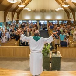 Plymouth Congregational Church - During Sunday worship, when we are in our building.