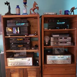 My Pioneer SX-1280 and my Pioneer SX-1980 after being repaired and refurbished by Just Audio.