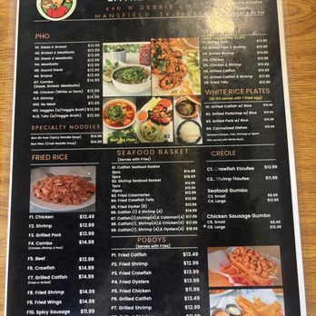 Pho Em - Page 1/2 of menu - Vietnamese Near Me - Mansfield, Texas