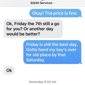 60/40 Services - Movers Near Me - Huntersville, North Carolina