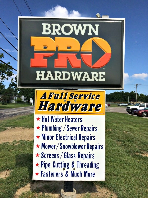 Slide of Brown Hardware & Plumbing