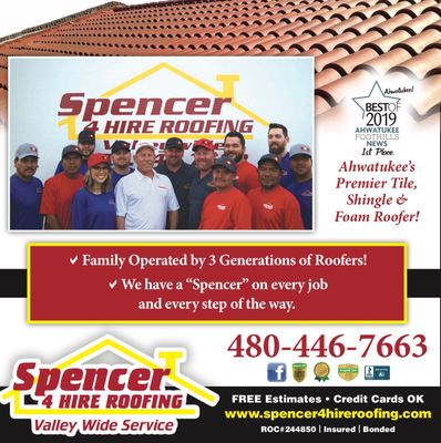 Family Owned - We are Family Owned and Operated! I am a 3rd Generation Roofer, this is all I do and I do it well! Call us today by using the link below for your free estimate! Family Owned - We are Family Owned and Operated! I am a 3rd Generation Roofer, this is all I do and I do it well! Call us today by using the link below for your free estimate!