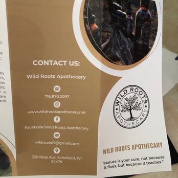Wild Roots Apothecary - a brochure for the wild roots apothecary - Coffee & Tea Near Me - Schofield, Wisconsin