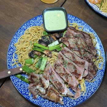 OMELI Kitchen - Rib Eye Garlic Noodles - Vietnamese Near Me - Fullerton, California