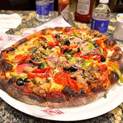 Thunder Cafe - Americano pizza.  Good.