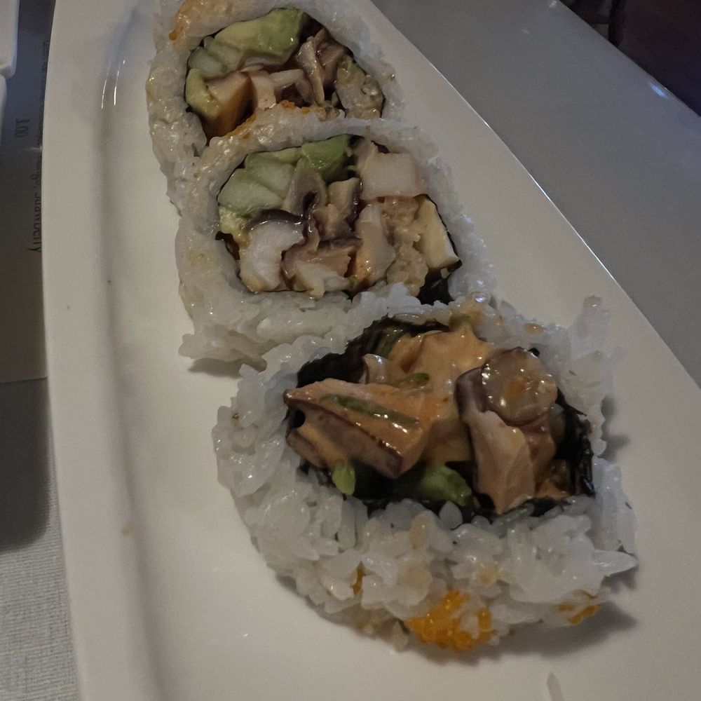 Off The Hook Sushi - Spicy Tako Roll (octopus) - Sushi Bars Near Me - Fort Bragg, California Off The Hook Sushi - Spicy Tako Roll (octopus) - Sushi Bars Near Me - Fort Bragg, California