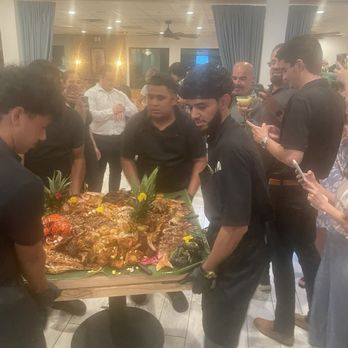 Simar - Staff bringing out this amazing seafood display of some of their menu items. It reminded me of a luau but Mexican style. - Seafood Near Me - Austin, Texas