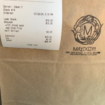Maydoon - Persian/Iranian Near Me - Sacramento, California