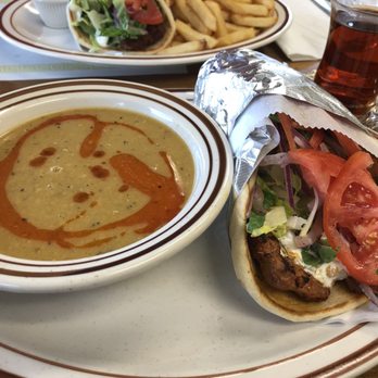 Limon Authentic Turkish Kebap House - Adana wrap with lentil soup. - Mediterranean Near Me - Hellertown, Pennsylvania Limon Authentic Turkish Kebap House - Adana wrap with lentil soup. - Mediterranean Near Me - Hellertown, Pennsylvania