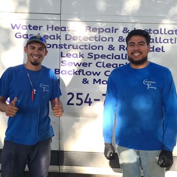 Cornerstone Plumbing & Mechanical - Luke Leyva and Javier Carillo with Cornerstone Plumbing are just what you hope for as plumbers to work on your home. - Plumbing Near Me - Cibolo, Texas Cornerstone Plumbing & Mechanical - Luke Leyva and Javier Carillo with Cornerstone Plumbing are just what you hope for as plumbers to work on your home. - Plumbing Near Me - Cibolo, Texas