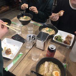 Ramen Bar Gokū - Lovely table of ramen