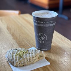 Stone Creek Coffee - Scone and London Fog Latte