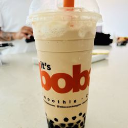 It's Boba Time - Irvine - Mocha Frappe with boba & whip cream.