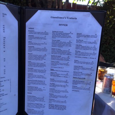 Menu photo 3 Giannfranco's Trattoria Carpinteria, CA