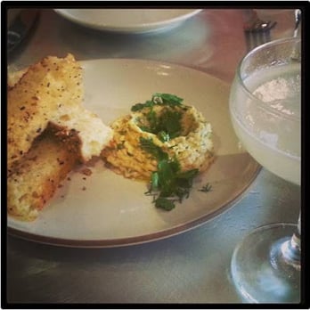 Spoke Wine Bar - Chickpea Herb Spread with Focaccia - New American Near Me - Somerville, Massachusetts