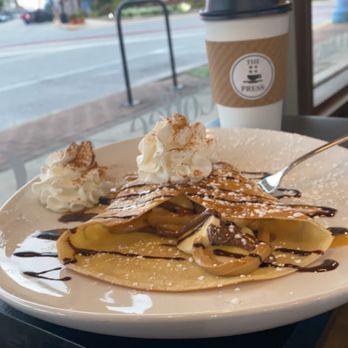 The Press - Banana crepe - Coffee & Tea Near Me - Panama City, Florida The Press - Banana crepe - Coffee & Tea Near Me - Panama City, Florida