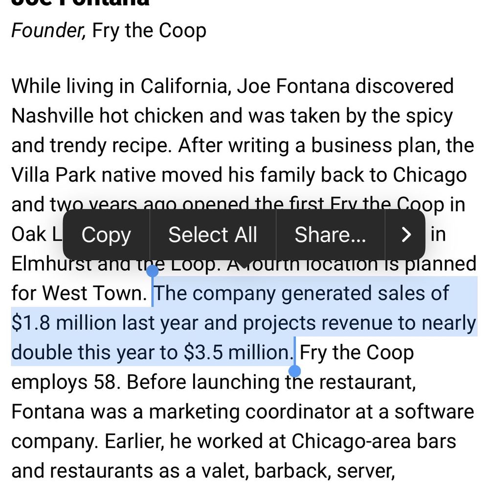 Fry the Coop - Sales dollars were expected to double this hmmm... - American Near Me - Oak Lawn, Illinois