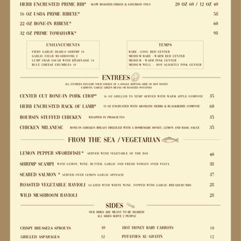 Valley Chop House - Menu - Steakhouses Near Me - Waterville Valley, New Hampshire Valley Chop House - Menu - Steakhouses Near Me - Waterville Valley, New Hampshire
