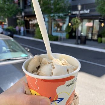 Molly Moon's - Single Scoop Split of Union Coffee and Rose Milk Tea in a cup! - Ice Cream & Frozen Yogurt Near Me - Seattle, Washington Molly Moon's - Single Scoop Split of Union Coffee and Rose Milk Tea in a cup! - Ice Cream & Frozen Yogurt Near Me - Seattle, Washington