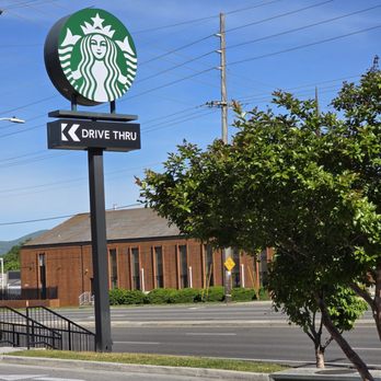 Starbucks - The parking lot sign for people so see as they drive along Hershberger Road. - Coffee & Tea Near Me - Roanoke, Virginia