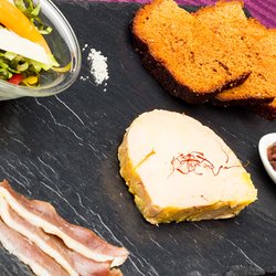 Le Grand Chêne - Mi-cuit de foie-gras au safran BIO de Sillans