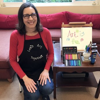 Let's Art Together - This is me trying to smile in that camera friendly way! - Art Classes Near Me - Pasadena, California