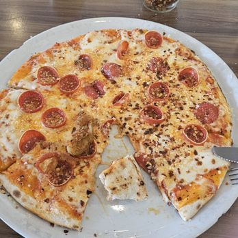 Flat Rock Wood Room - Pepperoni pizza, great flavor - Pizza Near Me - Hendersonville, North Carolina Flat Rock Wood Room - Pepperoni pizza, great flavor - Pizza Near Me - Hendersonville, North Carolina