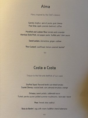 Menu photo 3 Alma Lisbon, 11